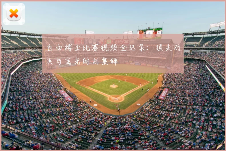 自由搏击比赛视频全记录:顶尖对决与高光时刻集锦